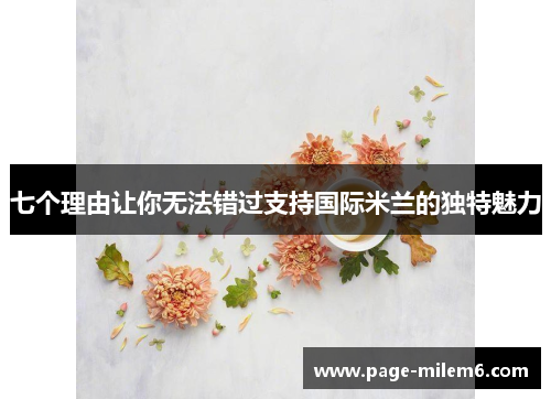 七个理由让你无法错过支持国际米兰的独特魅力